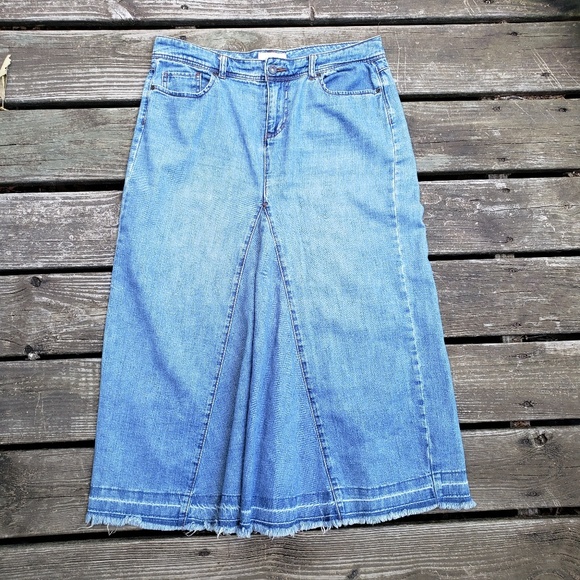 identity denim skirts